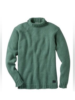 OOBE Brand Italian Wool Alpaca Turtleneck Sweater XXL Chunky Knit Made in Italy